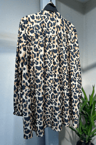 Leopar Desen Tunik - Thumbnail