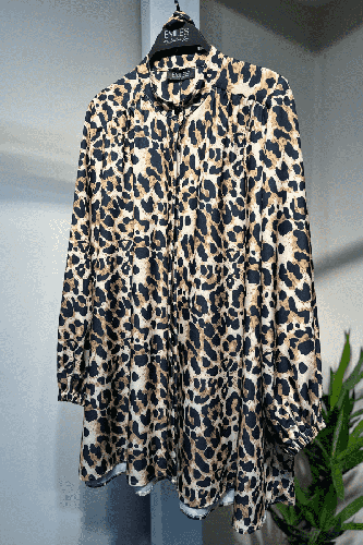 Leopar Desen Tunik - Thumbnail